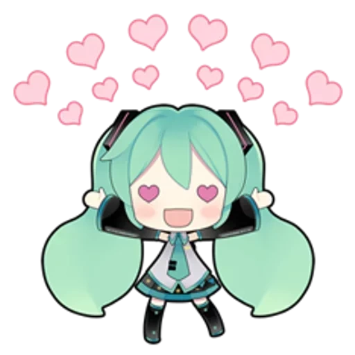 sanqu chibi, hatsumi mihisa, hatsumi mihisa, sanku chuyin chibi, hatsune miku chibi