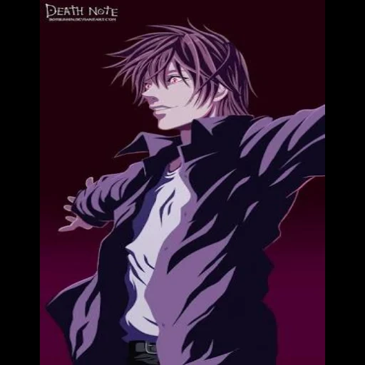 light yagami, death note, light note of death, kira death note art, death note yagami light