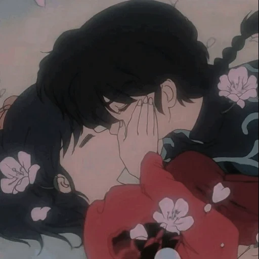 le piume, lama 1/2, anime ranma, rama shotome, anime ranma kiss