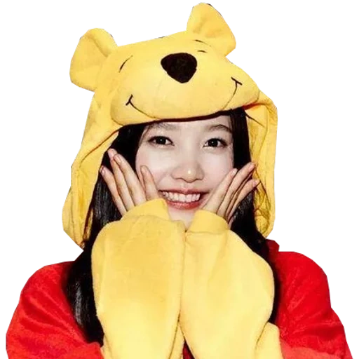 iu kigurumi, kigurumi winnie pukh, kigurumi yellow tiger, latar belakang transparan mengintip-a-boy, red velvet halloween irene