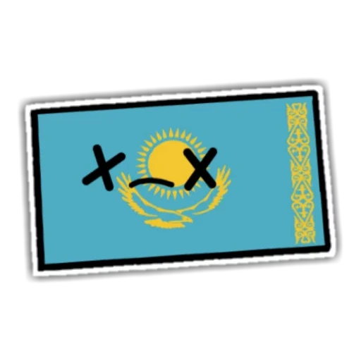 flagge von kasachstan, flagge der kasachstan ikone, kasachstan chevron, flagge des kasachstans smileik, sattle flagge von kasachstan