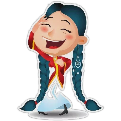 kazak, emogi cazaquistão, cartoon cazaque, sorriso cazaque, kazak de desenho animado