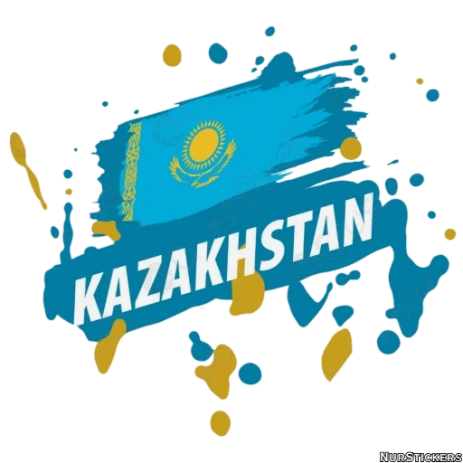 kasachstan, die flagge von kasachstan, hintergrund die flagge von kasachstan, vektor der flagge von kasachstan, vectore logo von kasachstan