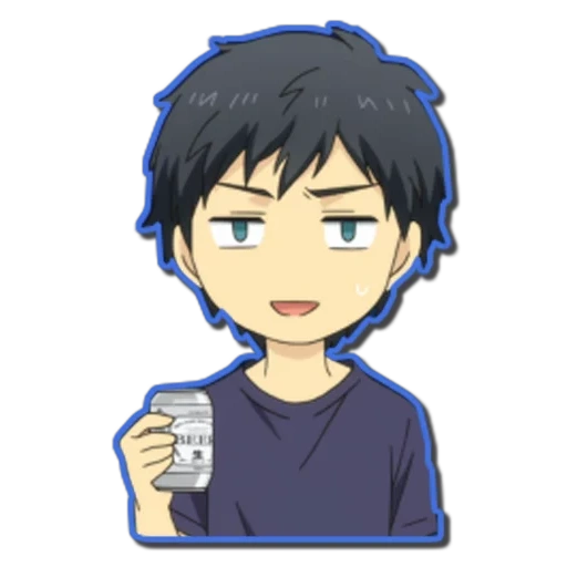 animation, relife, figure, kaisaki arada, cartoon characters