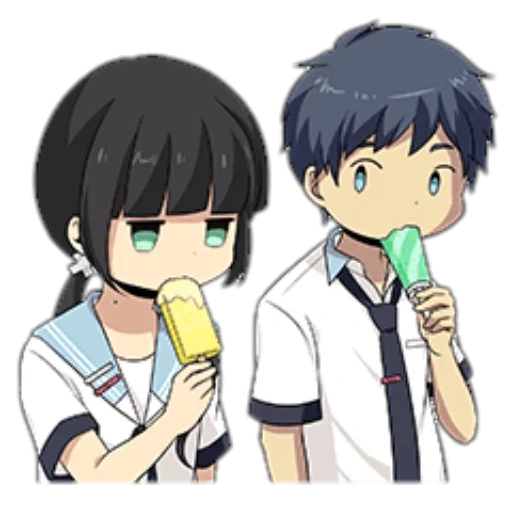 аниме, relife, рисунок, relife арата, аниме персонажи