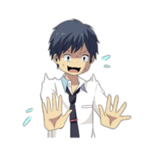 anime, diagram, rin okumura, ren omura, stiker eksorsisme biru