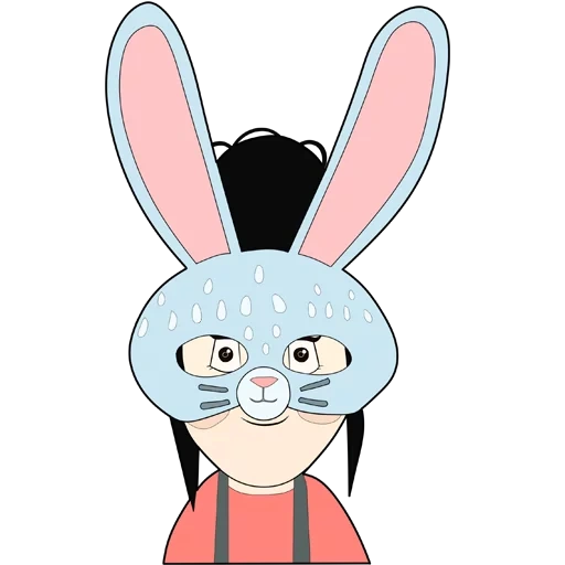 bunny, faccia di coniglio, faccia di coniglio, coniglio del viso, coniglio del personaggio