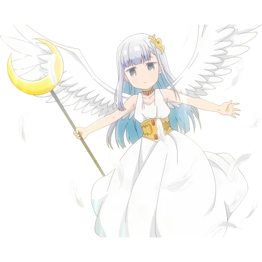 seni animasi, anime angel, anime girl, anime virgo angel, anime angel angel white