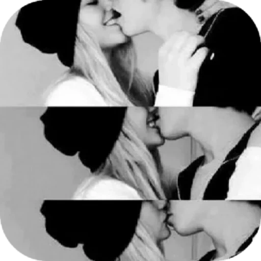 wattpad, beso, preciosas parejas, la pareja es amor, voldio blanco negro sobre el amor