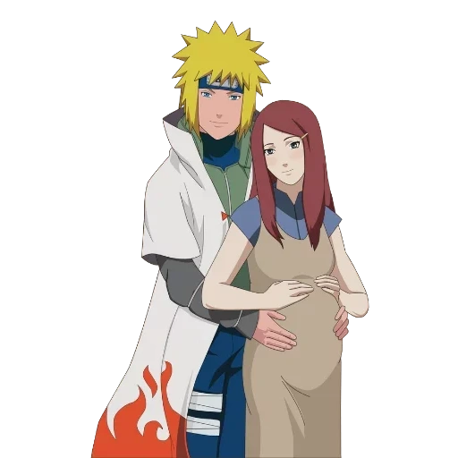 kushina, uzumaki kushin, uzumaki minato, namikaze minato, madre naruto kushin