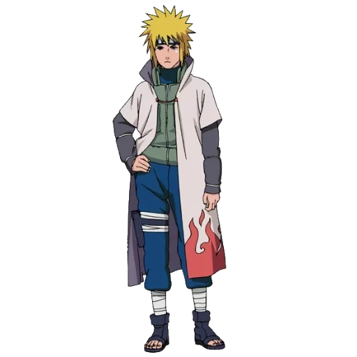 naruto, minato namikadze, naruto hokage cloak, minato hokage a pieno crescita, minato namikadze full growth