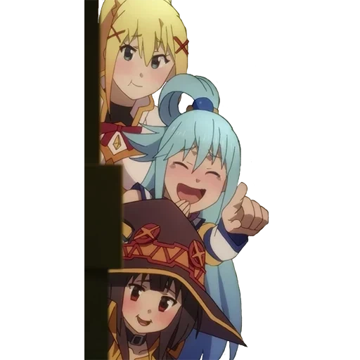 konosuba, коносуба аква, казума коносуба, коносуба персонажи, аниме коносуба аква