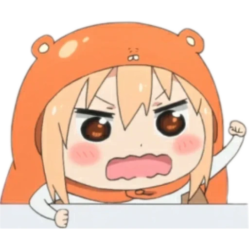 umaru, umaru chan evil, umaru chan chibi, umaru chibi is dead, anime two faced sister umaru