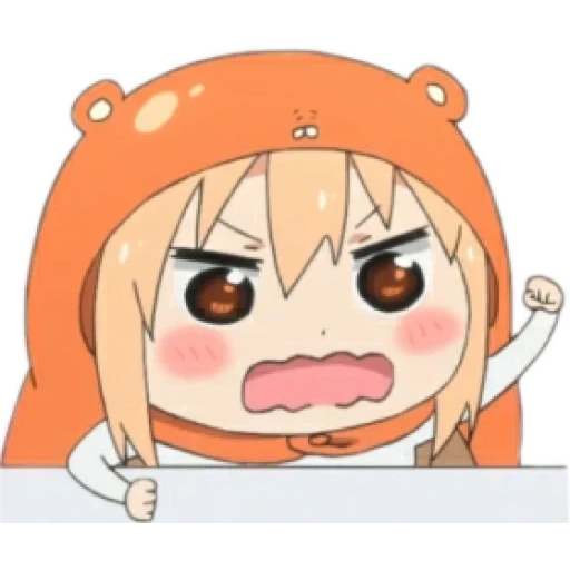 umaru, umaru chan mal, umaru chan chibi, umaru chibi está muerto, anime hermaru de dos cara