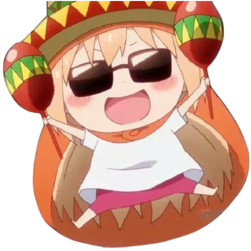 umaru, bilibili, anime de umar, anime maru chan, umaru con maracas