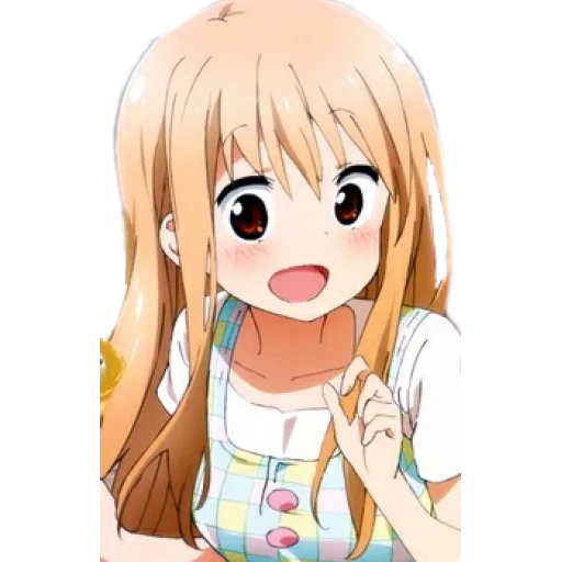 daimaru chen, anime di daimaru chen, rendering di daimaru chen, anime himuto umaru chan, anime doppia faccia sorella daimaru