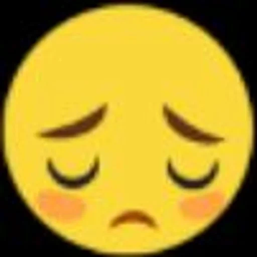 emoji, dessins d'emoji, emoji smilik, emoji est triste, smiley est triste