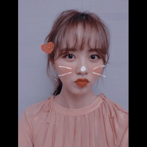 mujer joven, sakura miyavaki, maquillaje coreano, maquillaje coreano, yujin izone estética