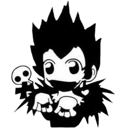 anime, desenhos de anime, anime chb blich, personagens de anime, death note bruyk chibi