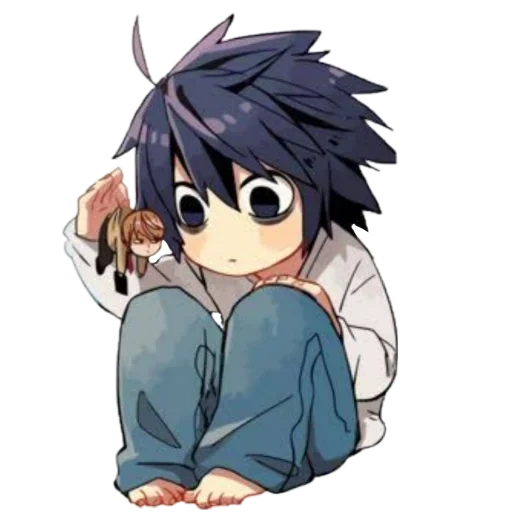 anime boy, l taccuino della morte, taccuino della morte di chibi, immagine carino anime, ragazzo anime carino