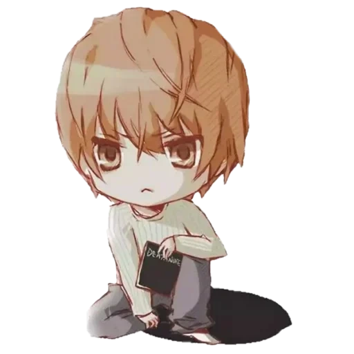 picture, takato chibi, chibi death note, death note chibi light death, kira chibi death note