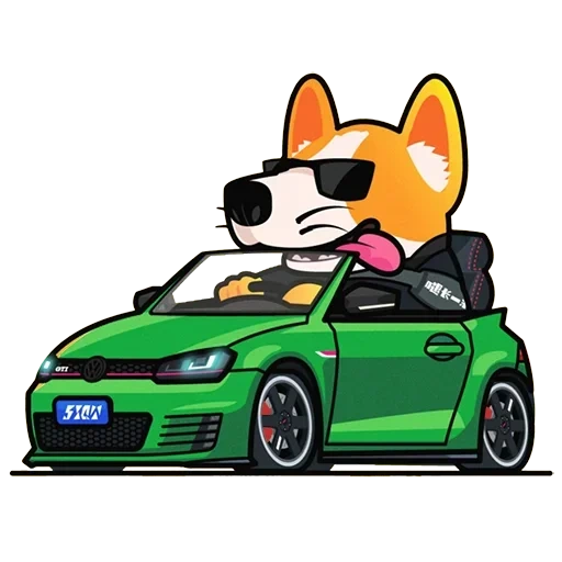 авто, автомобиль, dog driving, джерри машина, shiba inu dog