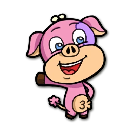 porcs, piggy, cartoon de cochon, sprite piggy, super-héros cochon