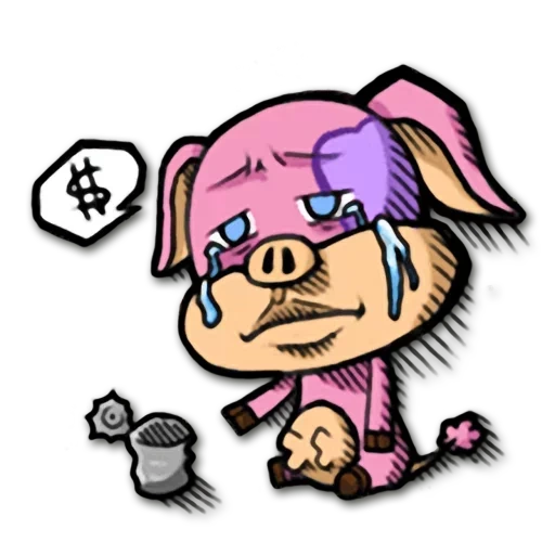 pig, joke, punk punk, pig character, little pig