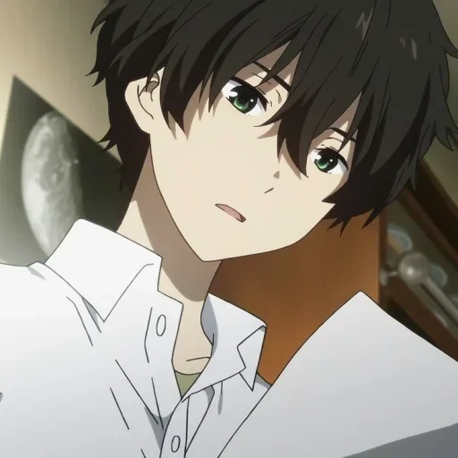 hyouka кен, парни аниме, аниме мальчики, персонажи аниме, хёка сериал 2012 hyouka