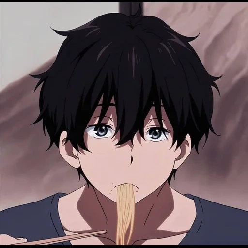 рисунок, аниме идеи, аниме hyouka, аниме персонажи, houtarou oreki лицо