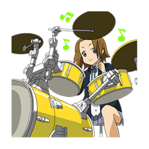 k on, ritsu era un segreto, ritsu tainaka, yui hirasava punk, keion drum