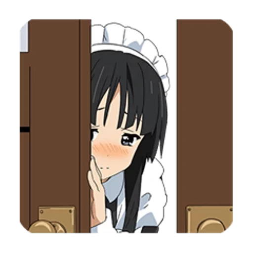 anime, akiyama mio, anime jet un coup d'œil, mio akiyama est une femme de chambre, captures d'écran mio akiyama maid