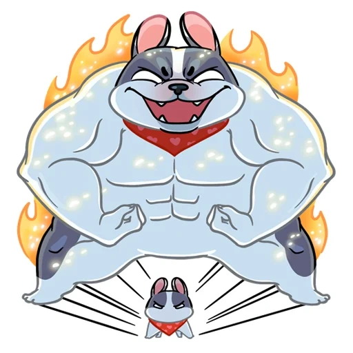 guaxinim, bolo, cão de cupcake, bombeamento de bulldog