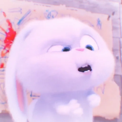 snowball, bola de neve de coelho, cartoon bola de neve, padrão de bola de neve, snow ball is crybaby meme