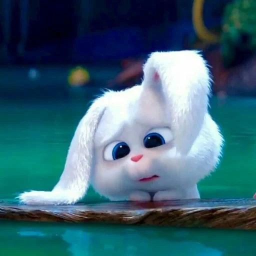 bola de nieve de conejo, dibujos animados sobre el conejito, mascotas de conejo de dibujos animados, última vida de mascotas bola de nieve, última vida de mascotas conejo de nieve de conejo