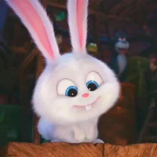 rabbit snowball, the rabbit is sweet, the secret life of pets kro, little life of pets rabbit, last life of pets rabbit snowball