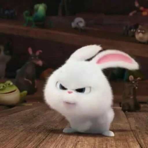 rabbit snowball, the hare of secret life, the secret life of pets, the secret life of pets hare, little life of pets rabbit