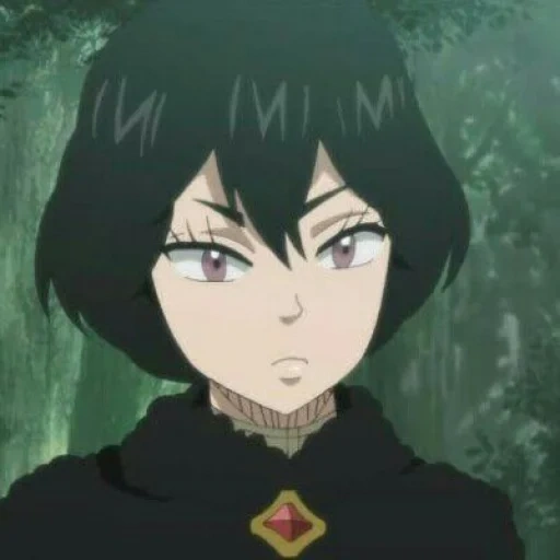 der schwarze klee, schwarzes fünfblättriges gras 56, asta mit schwarzem dreiblatt, rebecca das schwarze kleeblatt, anime black clover mariella