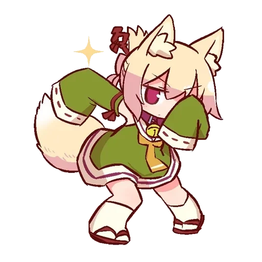 fox girl, kemomimi chan, kemmimi chibi, smart kemomymi, anime characters