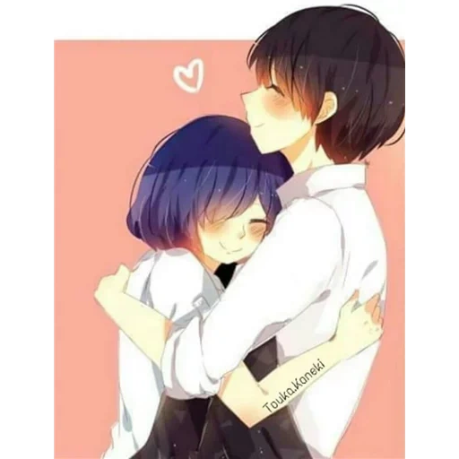 anime couples, tuka kaneki, lovely anime couples, kaneki took anime, anime tokyo ghhal tuka