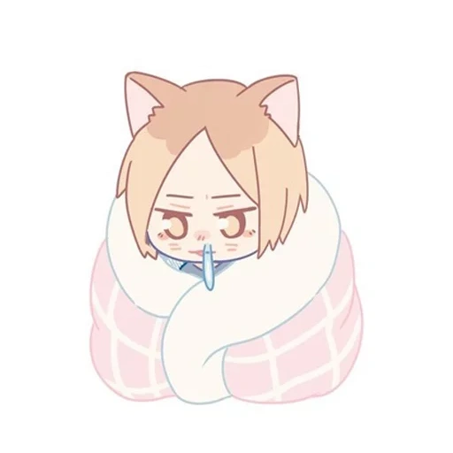 la parete rossa, la figura, chibi lovely, personaggio di anime, kenma sea dog chibi