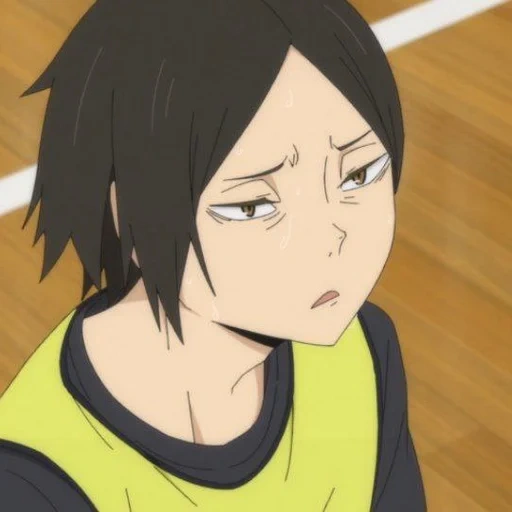 haïkyuu, image, volleyball anime, cheveux noirs kenma, personnages anime volleyball