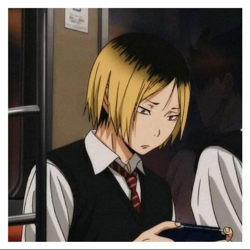 кенма, рисунок, kenma kozume, аниме персонажи, кенма дворецкий