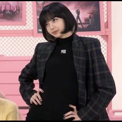 paquete, rosa negro, las actrices coreanas son hermosas