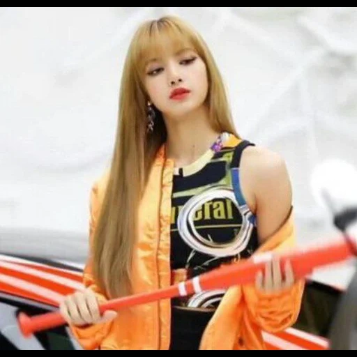 mitglied, junge frau, bühne, blackpink fox, lisa blackpink