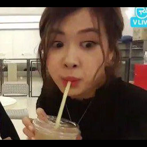 asian, korean actress, k popular meme blackpink, meme black powder drink