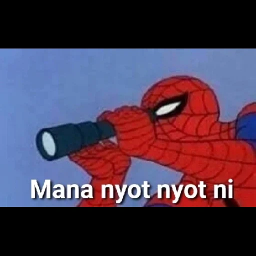 asian, spiderman, spider-man meme, memetische spinne, spider-man trompete meme