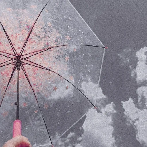 parapluies, esthétique parapluie, parapluie transparent, interrupteur à bascule de l'esthétique parapluie, esthétique de l'ambrella parapluie