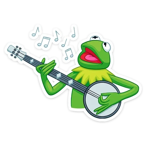 kemit banjo, kermit la grenouille, banjo de komi la grenouille, guitare frog kermi