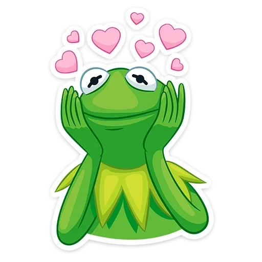 kermite, kermite, loves are cute, frog cermit